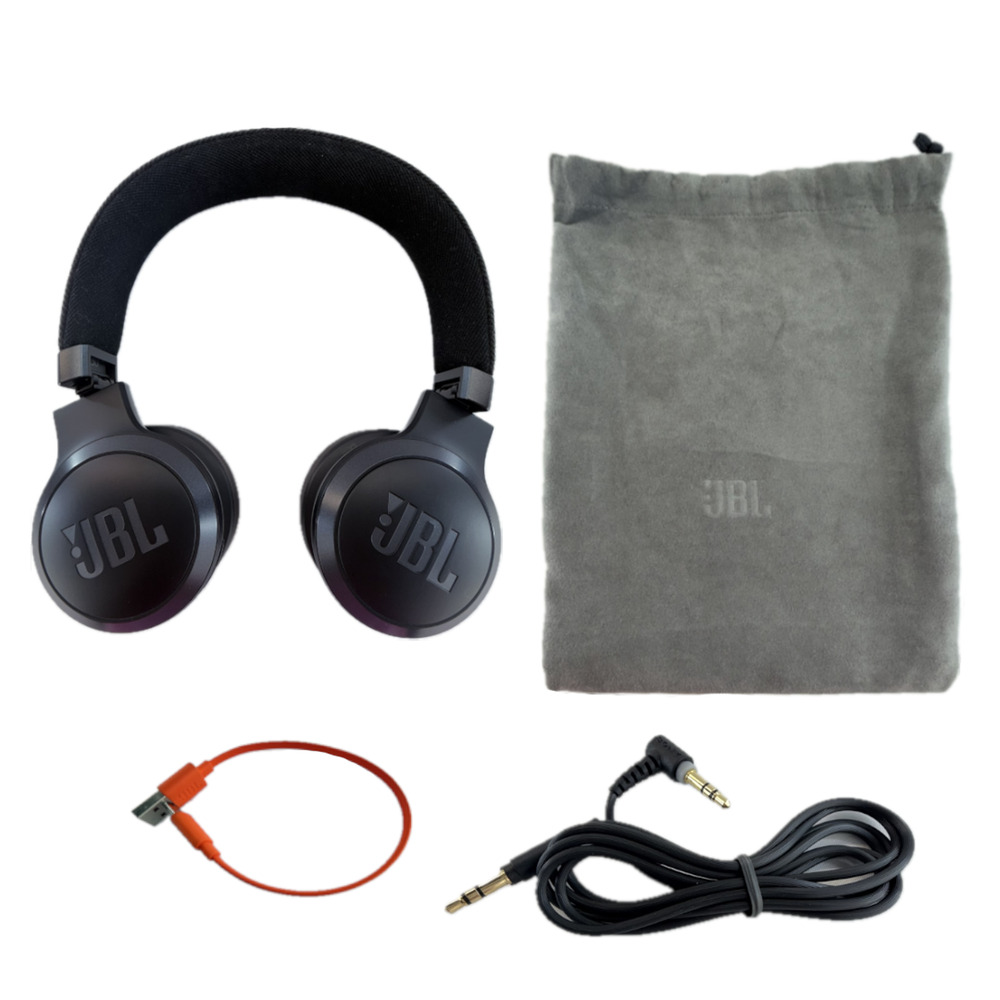 JBL Live 675NC Wireless On-Ear Headphones Noise Cancelling Black Bluetooth Used